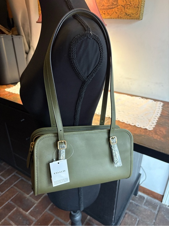 Coach Handbags - 🫒 NWT Coach Olive Green Swing Zip